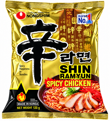 Рамьон Shin Ramyun Spicy Chicken, 120 г 68826 фото