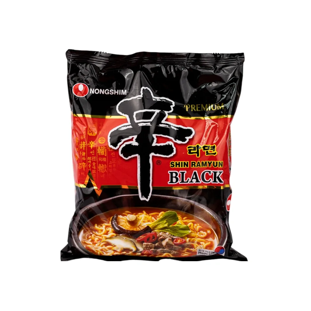 Пакет локшини Шин Рамьон Блек 130 г – преміум корейський рамен Nongshim