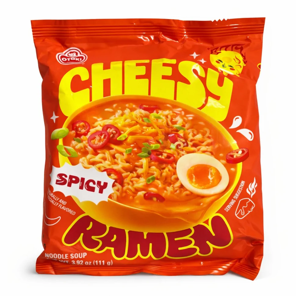 Рамьон зі смаком сиру гострий, 111 г